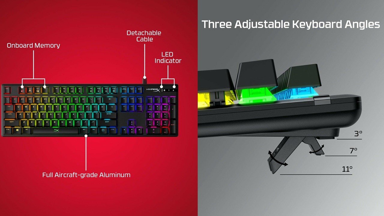 HyperX Alloy Origins - Mechanical Gaming Keyboard - HX Red (US Layout)